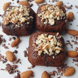 Fudgy Sweet Potato Brownies - Almonds
